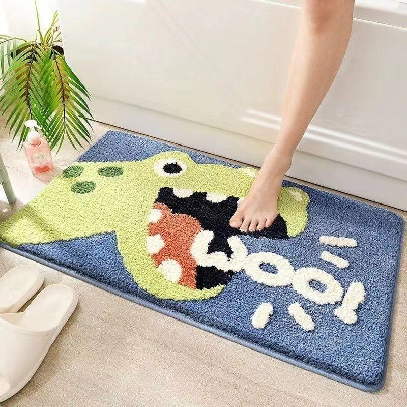 Cartoon-Like Plush Bath Mat for Home