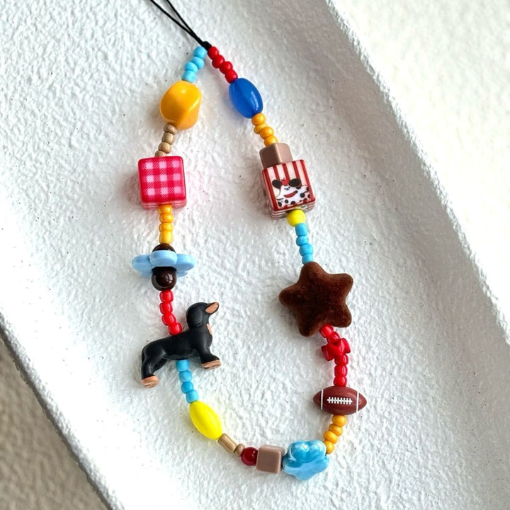 Playful Beaded Charm Necklace Kalsten
