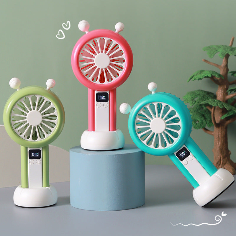 Ladies portable mini fan with LCD display from Kalsten
