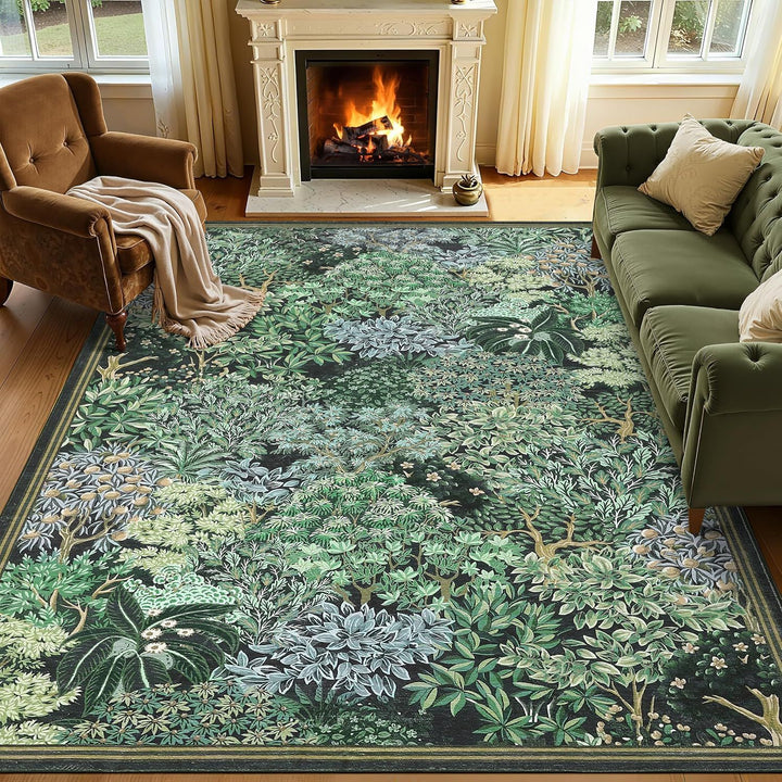 Botanical Design Area Rug