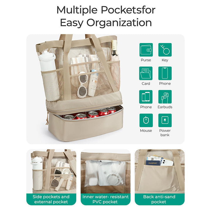 Cooler bag with insulated inner compartment Kalsten