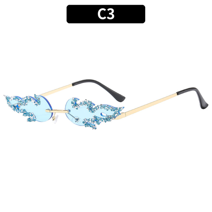 Artistic Flame-Designed Sunglasses