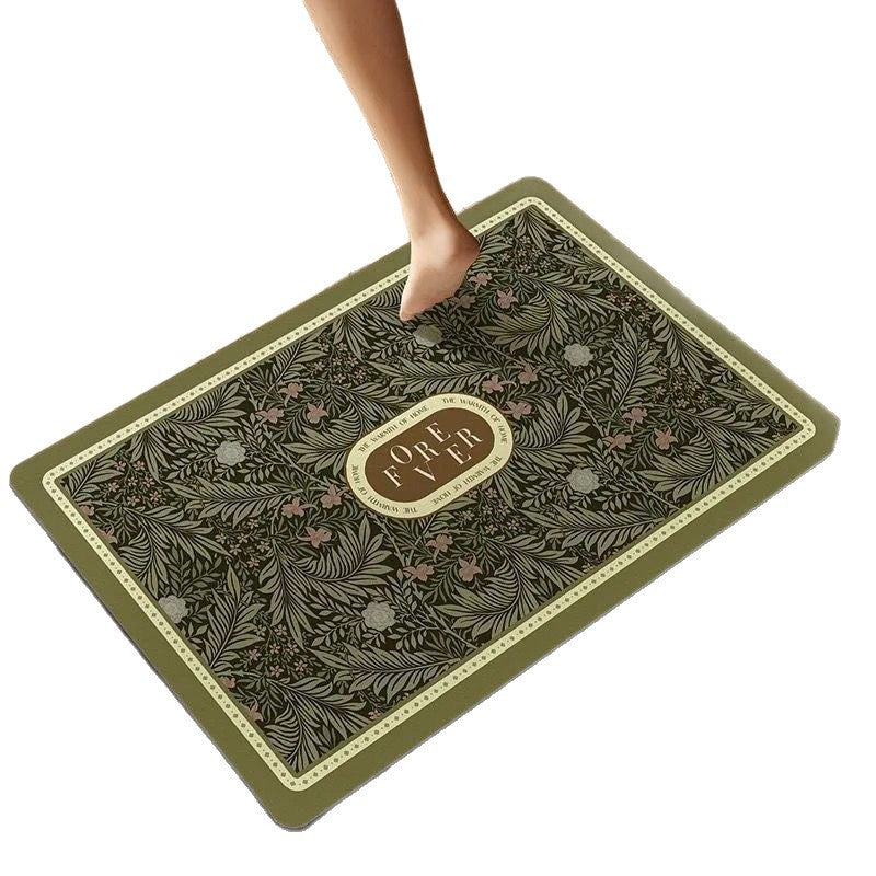 Luxurious Floral Memory Foam Bath Mat Kalsten