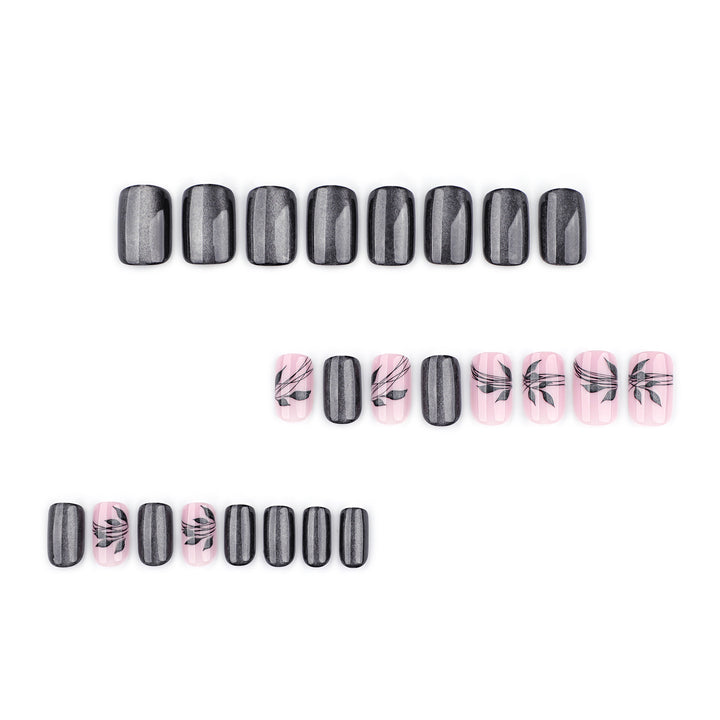Artistic and elegant nail art with floral pattern Kalsten