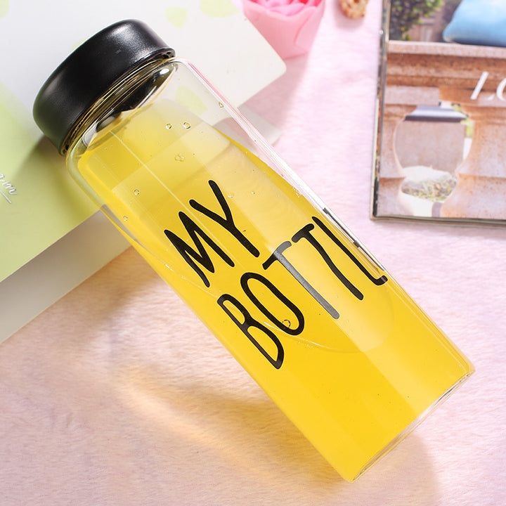 Women Glass Drinking Bottle with Secure Lid Kalsten