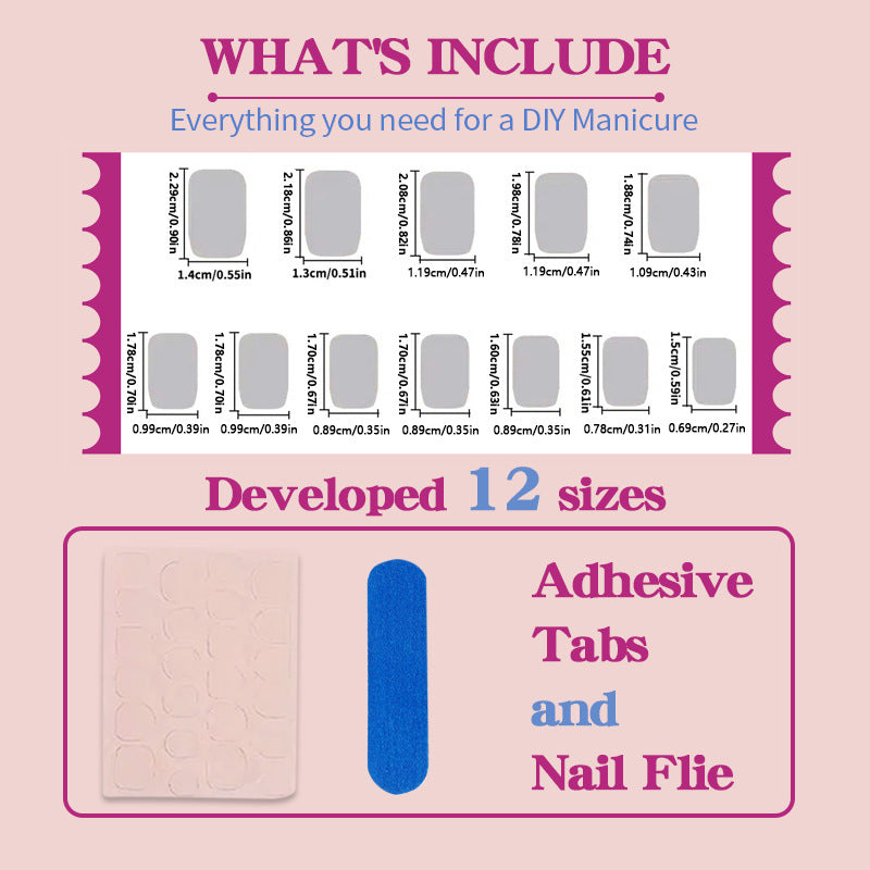 Artificial nail set with glamorous rhinestone decorations Kalsten