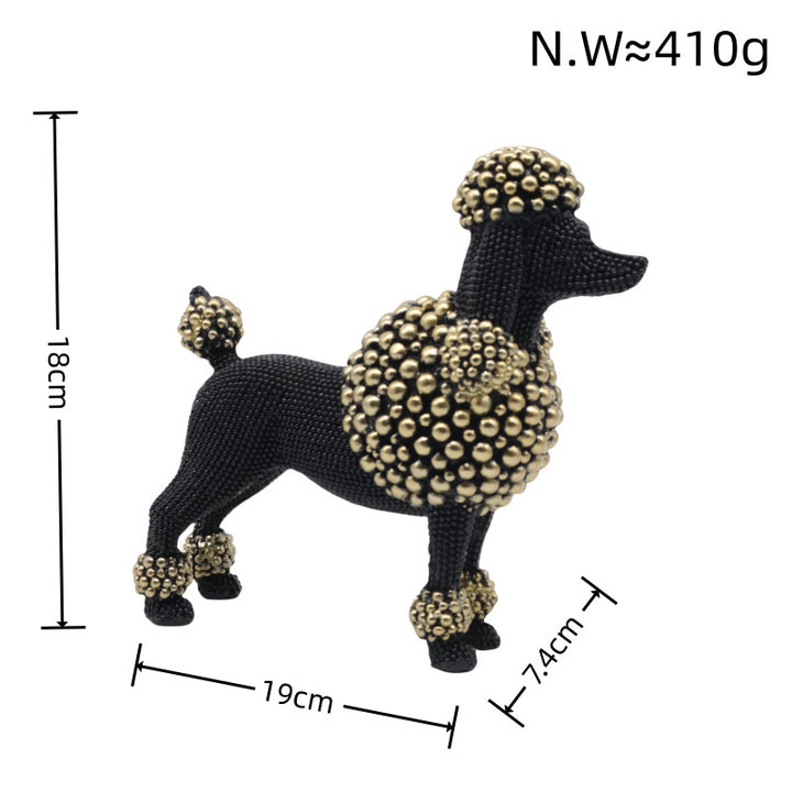 Decorative dog figure in modern design Kalsten