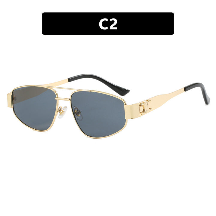 Ladies sporty sunglasses with polarized lenses and elegant metal frame Kalsten
