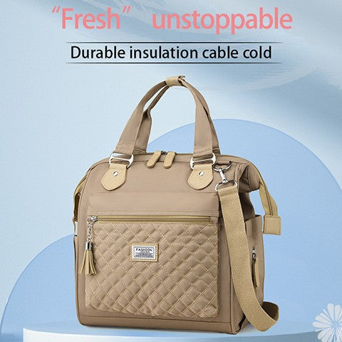 Structured Quilted Satchel Bag Kalsten