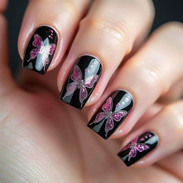 Artistic Butterfly Nail Art Kalsten