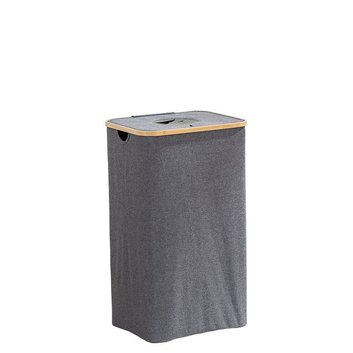 Modern waste separation container with removable inner insert and bamboo lid Kalsten