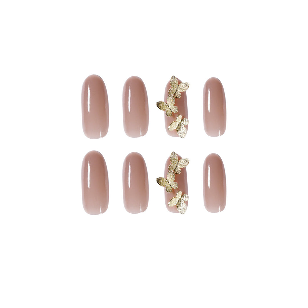 Elegant artificial nails with butterfly design Kalsten