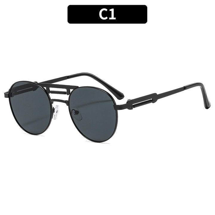 Vintage Aviator Shield Sunglasses Classic Look