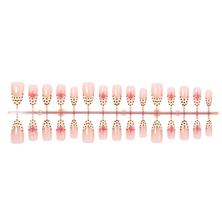 Polka Dot and Floral Press-On Nail Collection Kalsten