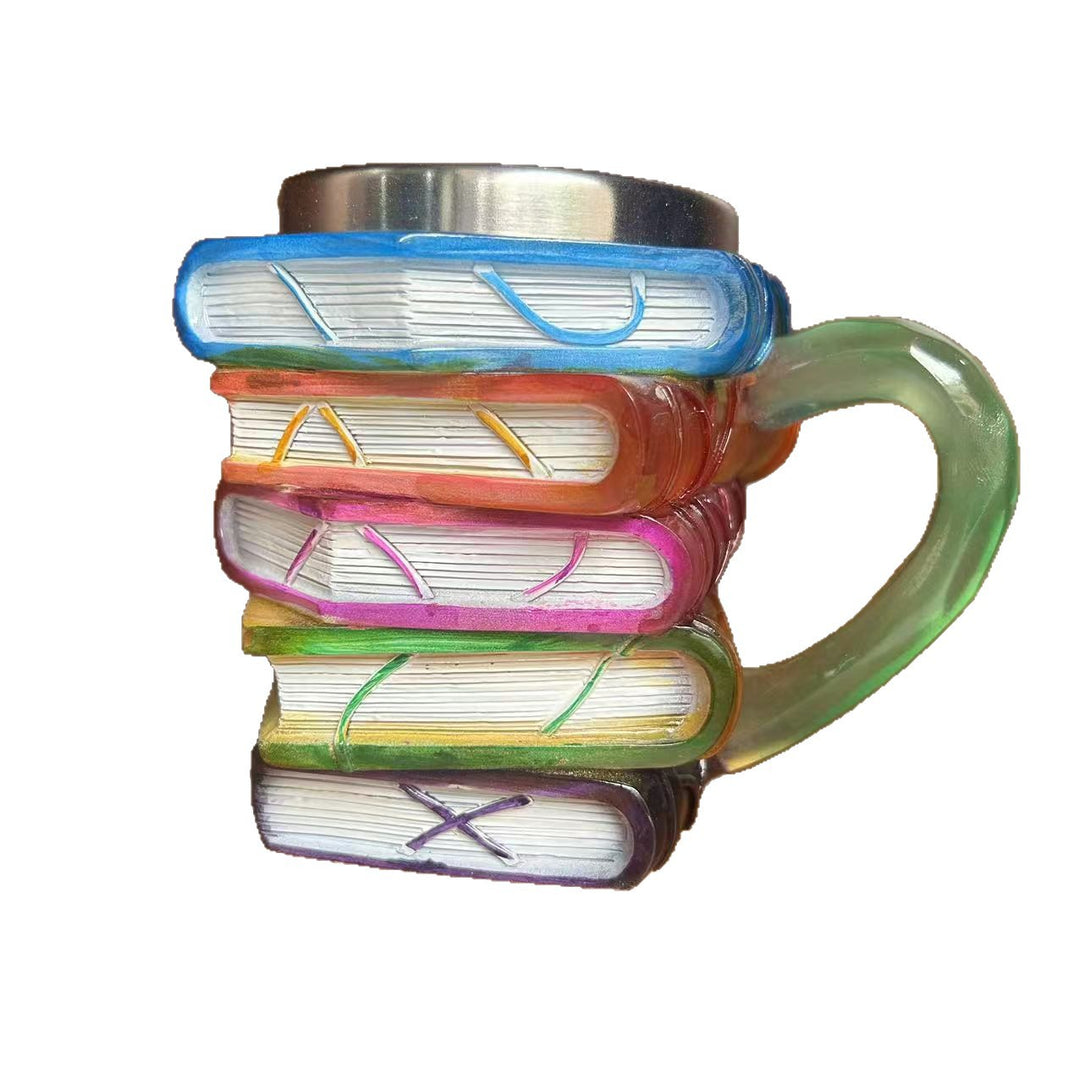 Creative Book Stack Mug Kalsten
