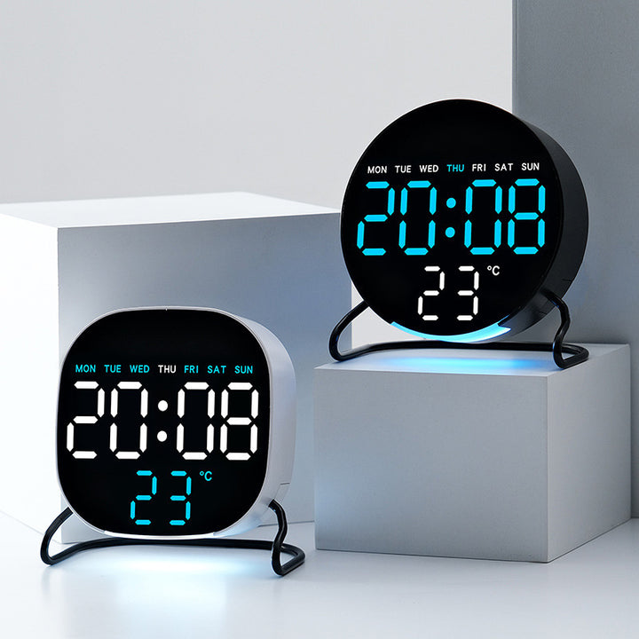 Digital alarm clock with temperature and calendar display Kalsten