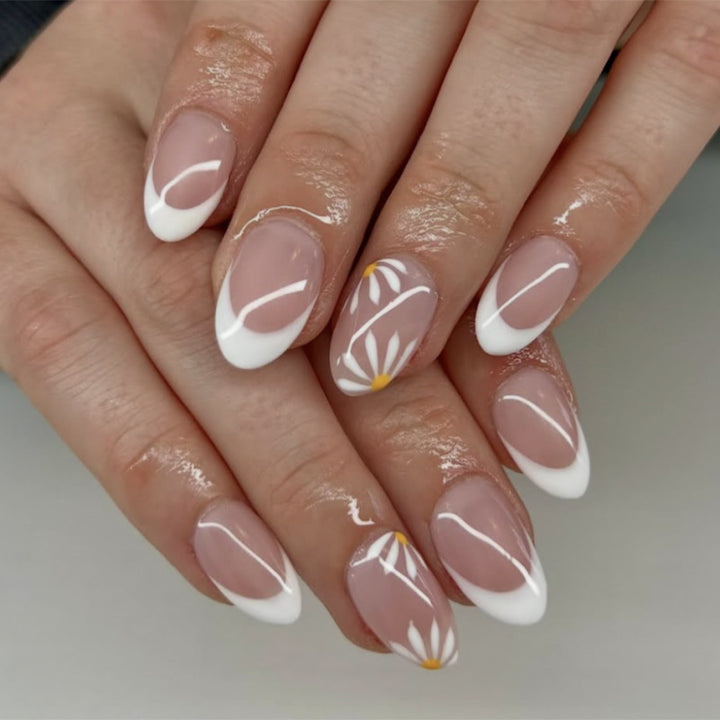Elegant Nail Art with Floral Designs Kalsten