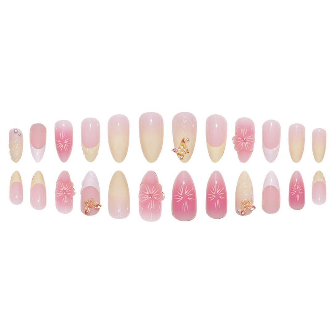 Floral-Inspired Decorative Press-On Nail Extensions Kalsten