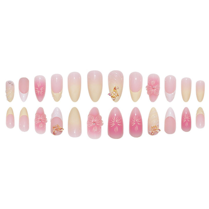 Floral-Inspired Decorative Press-On Nail Extensions Kalsten