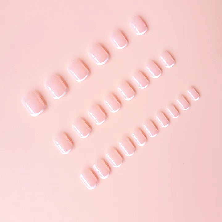 Artificial nails in modern French-style Kalsten