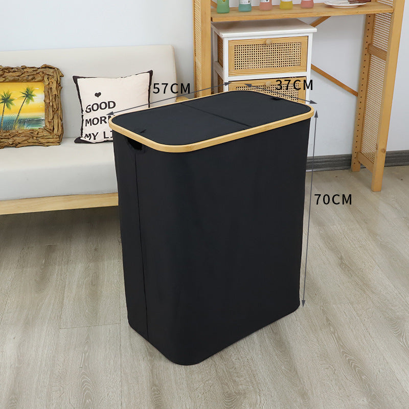 Practical laundry basket with lid Kalsten