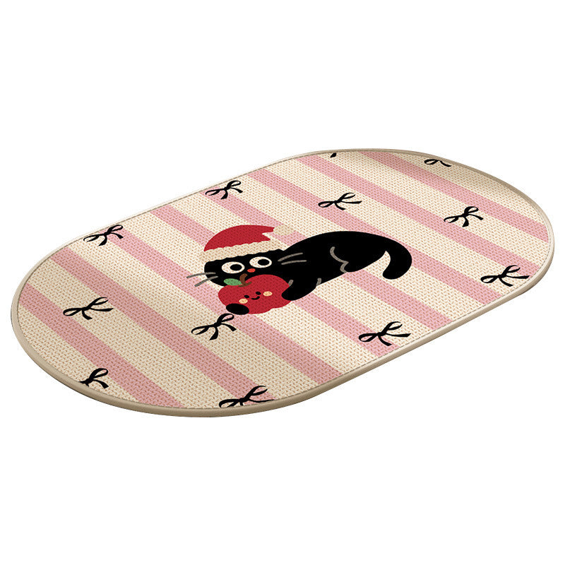 Cute Cartoon Cat Bath Mat Kalsten