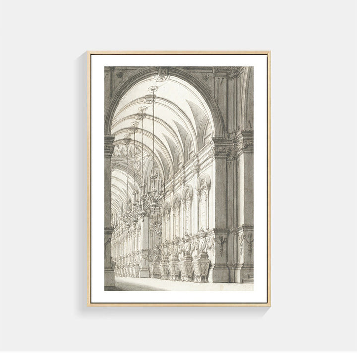 Architectural Sketch Wall Art for Interiors