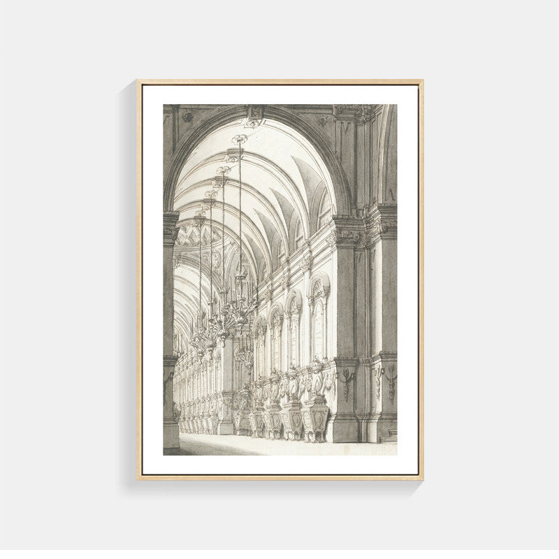 Architectural Sketch Art Print for Walls