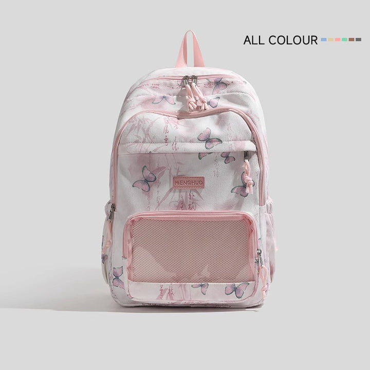 Stylish Butterfly Print Backpack Kalsten