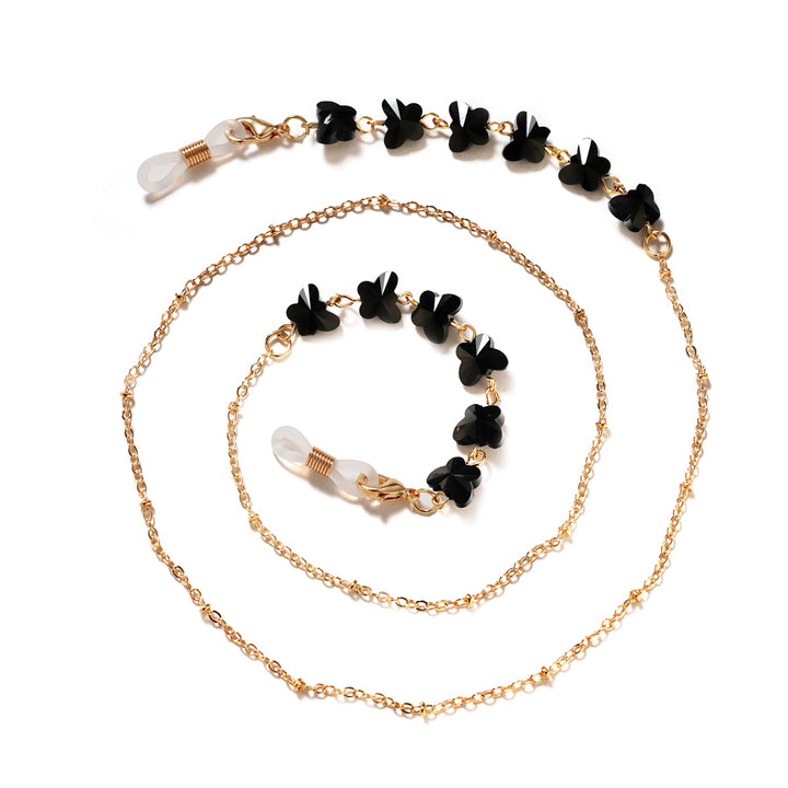 Floral Embellished Eyewear Chain Kalsten
