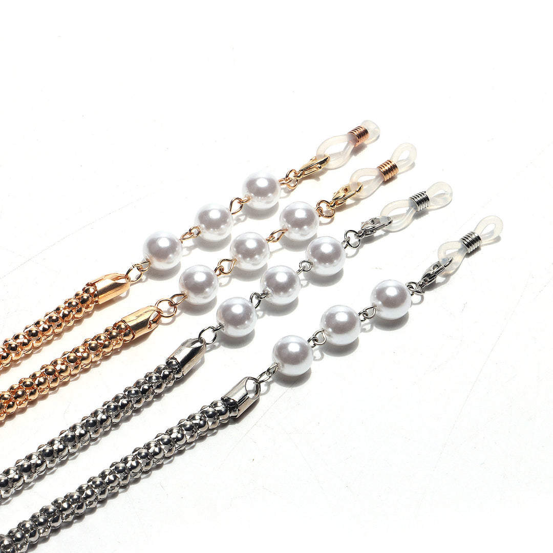 Chic Pearl-Accented Eyewear Chain Kalsten