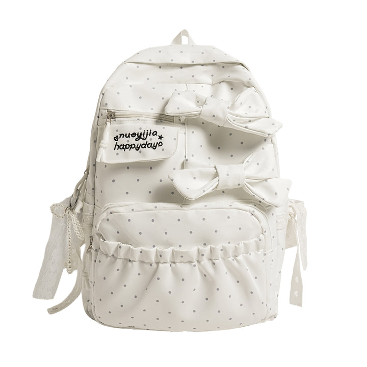 Bow-Embellished Casual Backpack Kalsten