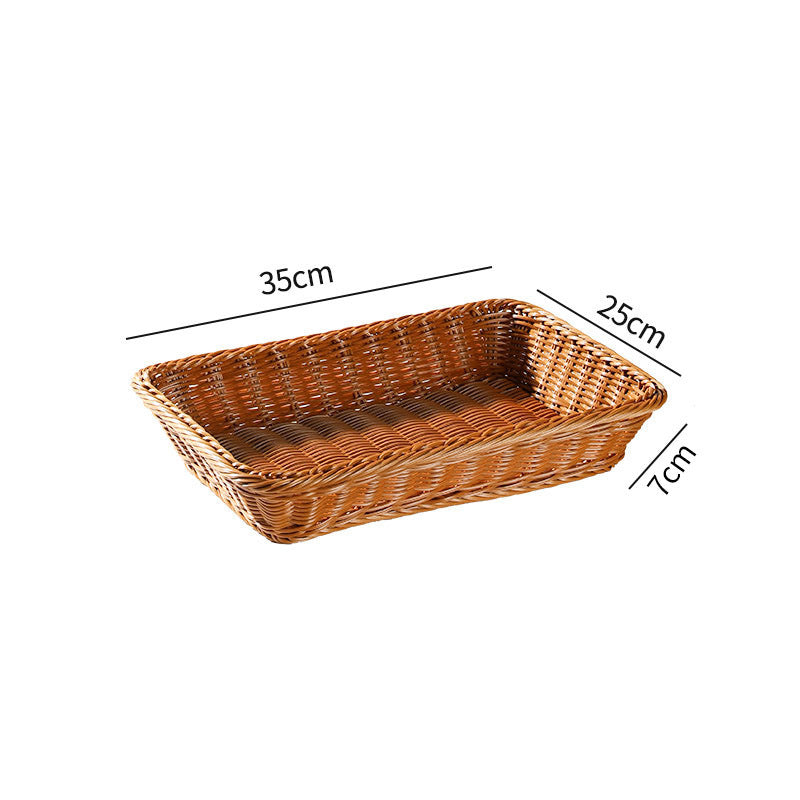 Large Rectangular Woven Storage Tray Kalsten