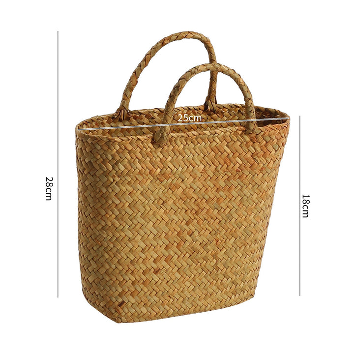 Handcrafted Woven Shopping Tote Kalsten