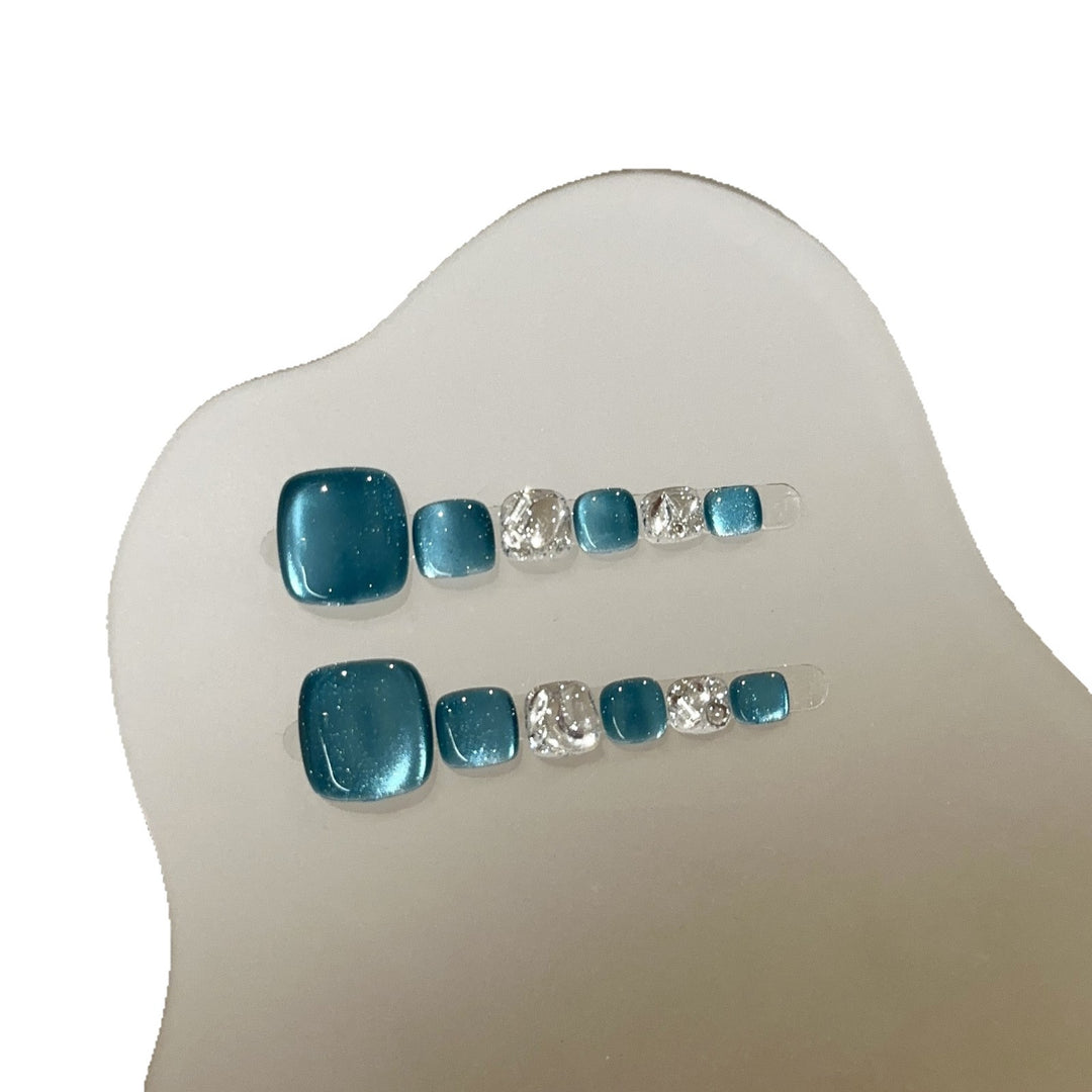Premium Crystal-Accented Press-On Nail Set