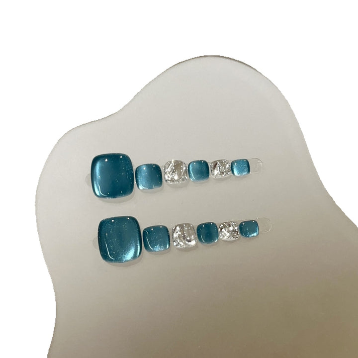 Premium Crystal-Accented Press-On Nail Set