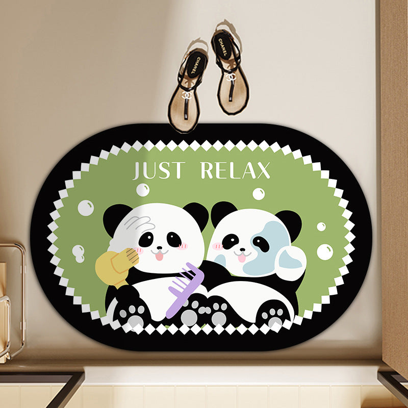 Playful Animal-Themed Bath Mat
