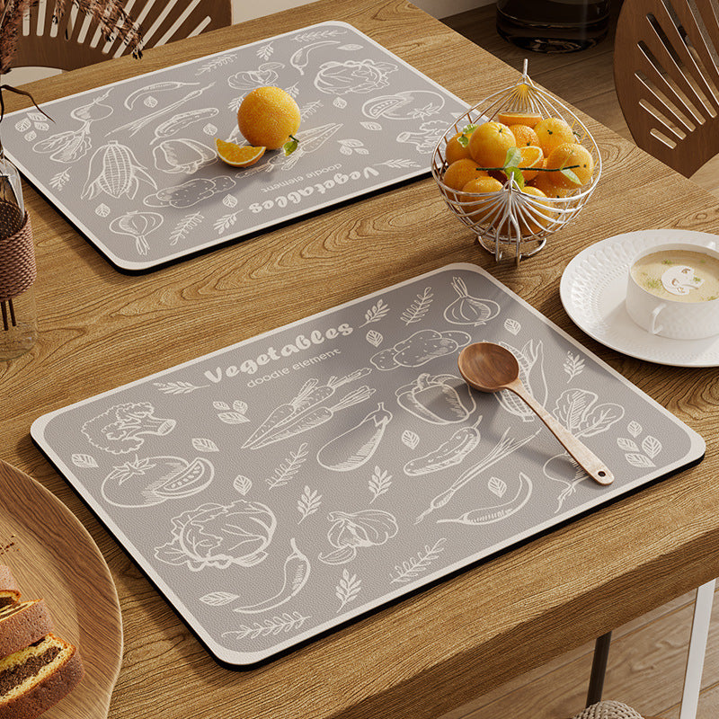 Decorative Vegetable-Themed Table Mat Kalsten
