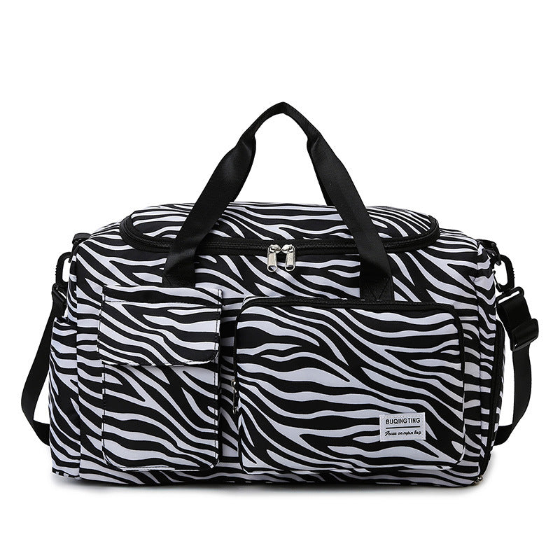 Stylish Zebra Print Travel Duffel Bag Kalsten