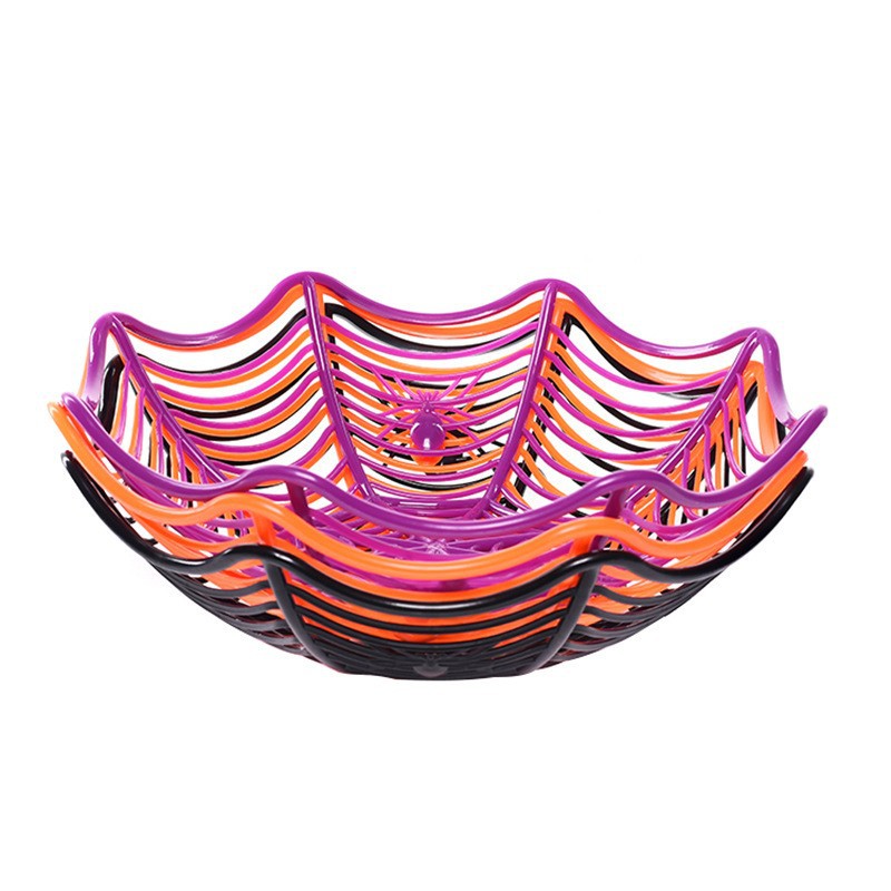 Halloween-Themed Spider Web Snack Bowl Kalsten