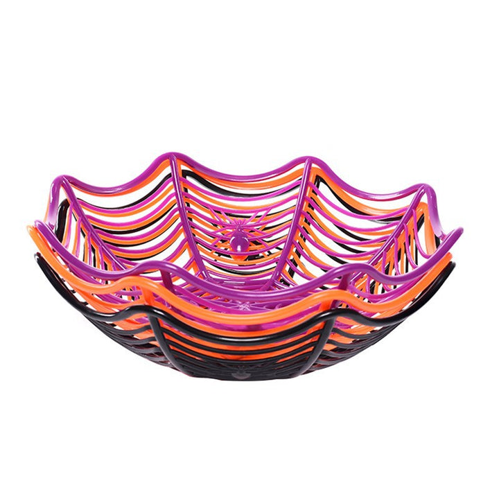 Halloween-Themed Spider Web Snack Bowl Kalsten