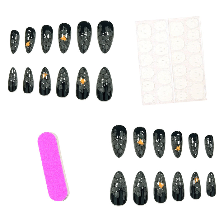 Artistic Honeycomb Nail Enhancements Kalsten
