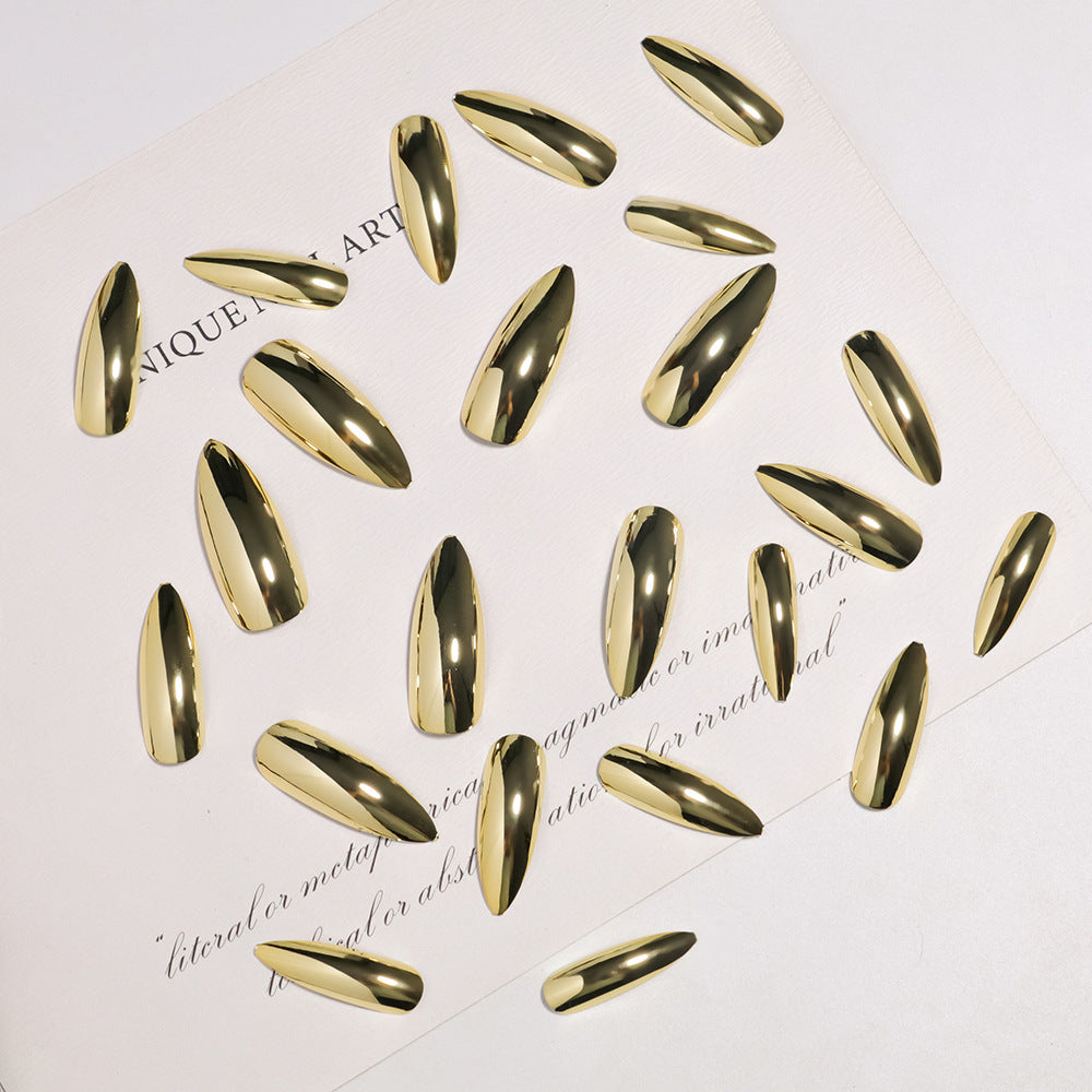 Extravagant Stiletto Press-On Nail Tips with Mirror Finish Kalsten