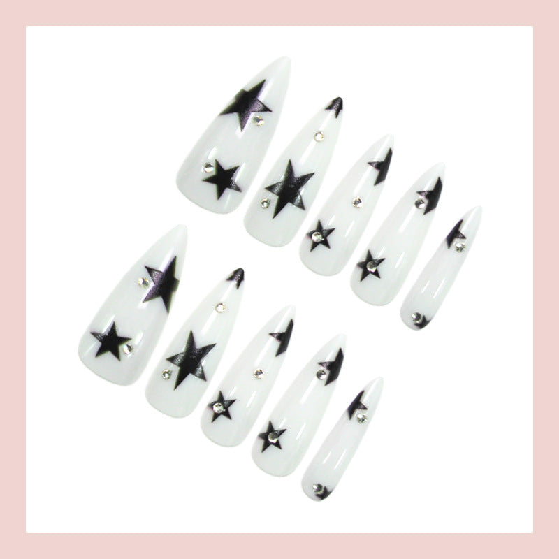 Stylish star design fake nails Kalsten