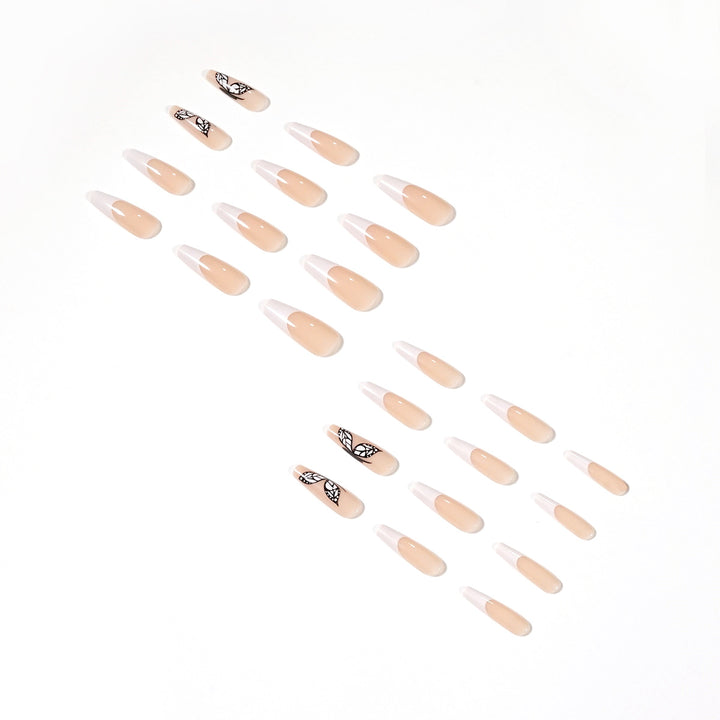 Artful Nail Extensions with Marbled Leaves Kalsten