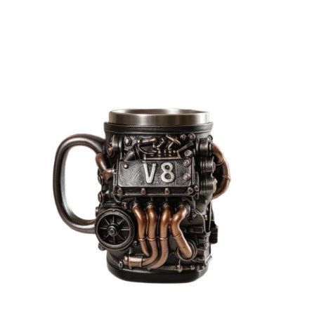 Coffee mug in V8 engine design Kalsten