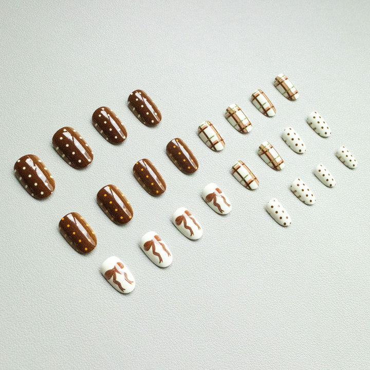 Artistic Nail Art Set with Unique Patterns