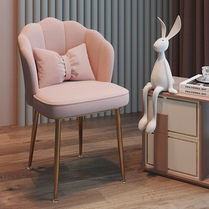 Modern Accent Chair with Gold Legs Kalsten