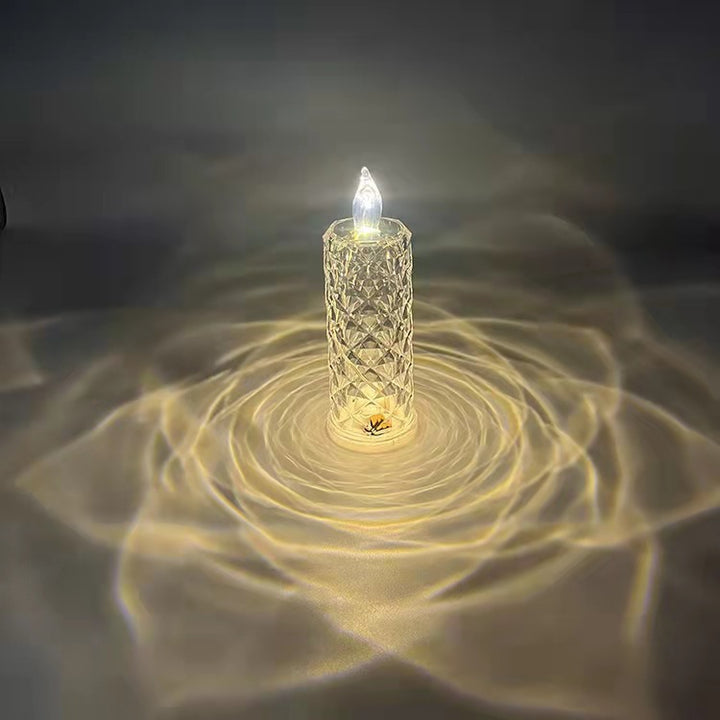 Decorative Crystal LED Flameless Candle Jar Kalsten