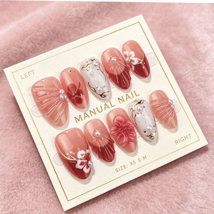 Manual Artistic Press-On Nails